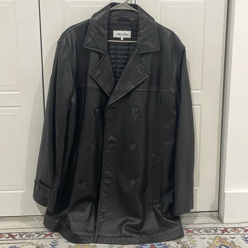 Calvin Klein Leather Jacket for Men